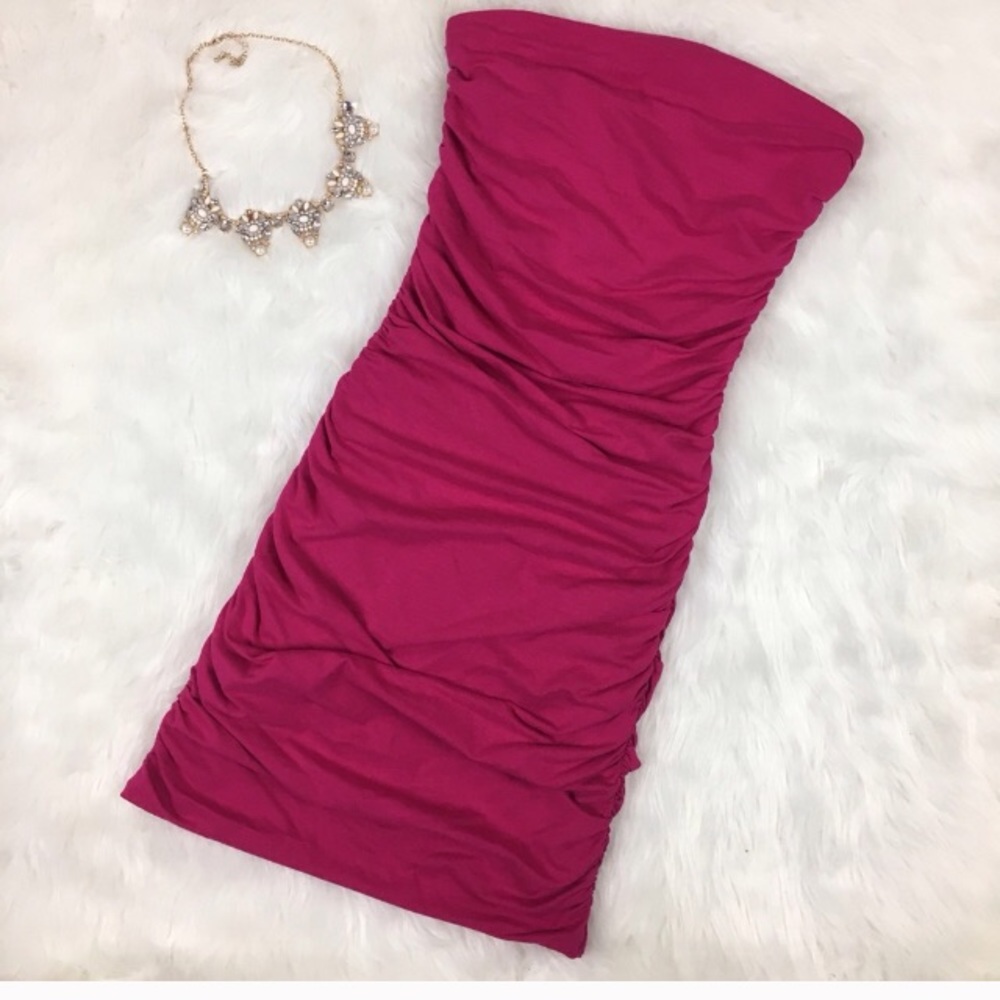 DONATING THIS WEEK IF NOT SOLD!!! Pink Express Rouched Cocktail Dress